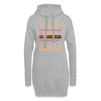 Zigarre Rauchen Für Zigarrenliebhaber Zigarrenrauc - Hoodie-Kleid - Grau meliert - Vorne