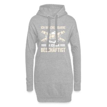 Zigarre Rauchen Für Zigarrenliebhaber Zigarrenrauc - Hoodie-Kleid - Grau meliert - Vorne