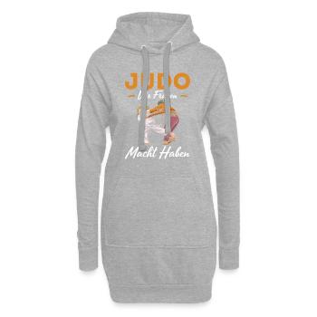 Judo Für Judoka Judo Kämpfer Judo Trainer Judo - Hoodie-Kleid - Grau meliert - Vorne
