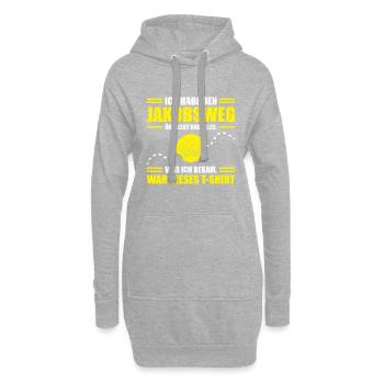 Jakobsweg Für Pilger Wanderer Pilgerweg Camino de - Hoodie-Kleid - Grau meliert - Vorne