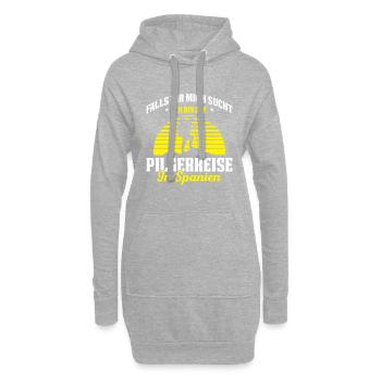 Jakobsweg Für Pilger Wanderer Pilgerweg Camino de - Hoodie-Kleid - Grau meliert - Vorne