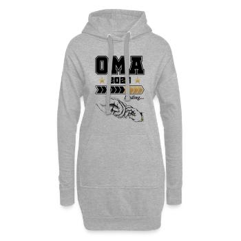 Oma Loading 2024 - Hoodie-Kleid - Grau meliert - Vorne