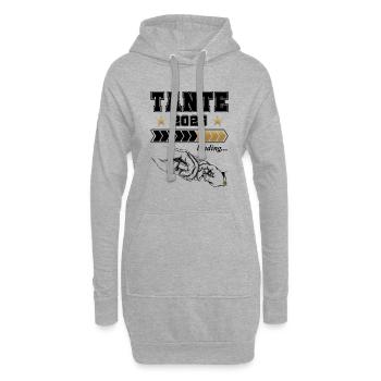 Tante Loading 2025 - Hoodie-Kleid - Grau meliert - Vorne