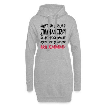 Akademimimi Spruch Geschenk Witzig - Hoodie-Kleid - Grau meliert - Vorne