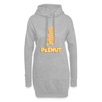 peenut nut peanut baby - Hoodie Dress - heather grey - Front