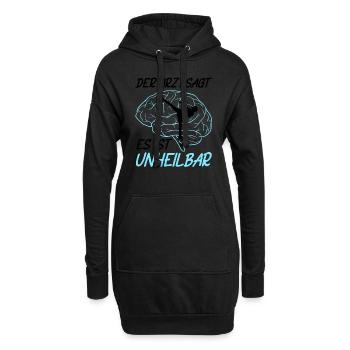 Eiskunstlauf Schlittschuhlauf Eis Figuren Tanz - Hoodie-Kleid - Schwarz - Vorne
