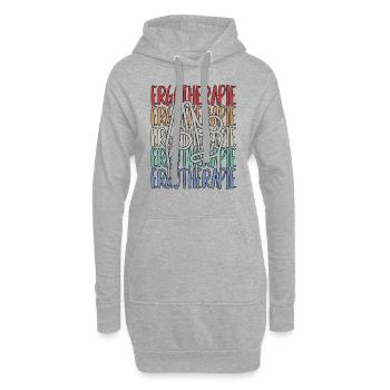 ERGOTHERAPEUTIN ERGOTHERAPIE - Hoodie-Kleid - Grau meliert - Vorne