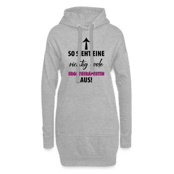 ERGOTHERAPEUTIN ERGOTHERAPIE - Hoodie-Kleid - Grau meliert - Vorne