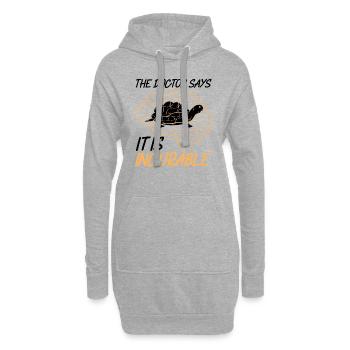 Turtle Turtle - Hoodie Dress - heather grey - Front