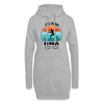 Speerwurf Speerwerfen Speerwerfer - Hoodie-Kleid - Grau meliert - Vorne