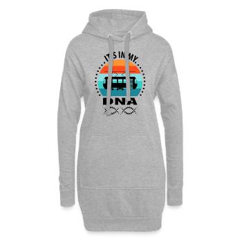 Straßenbahnfahrer Straßenbahn Stadtbahn Tram - Hoodie-Kleid - Grau meliert - Vorne