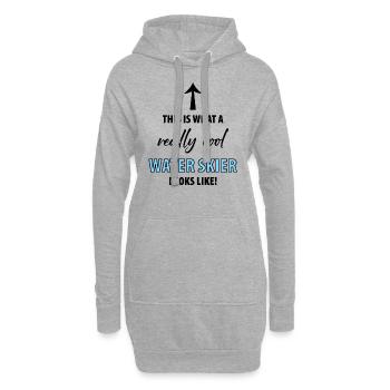 Ski nautique Ski nautique Skieurs nautiques - Sweat-shirt à capuche long Femme - gris chiné - Devant
