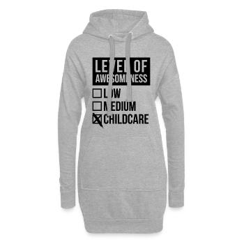 Garde d’enfants Garde d’enfants Garde d’enfants - Sweat-shirt à capuche long Femme - gris chiné - Devant