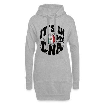 Mexikanische DNA Mexiko Flagge Hispanisch - Hoodie-Kleid - Grau meliert - Vorne