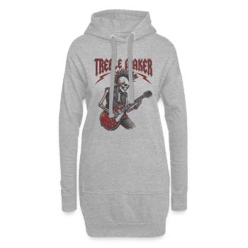 Treble Maker Guitariste Musicien Jun - Sweat-shirt à capuche long Femme - gris chiné - Devant