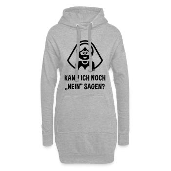 Braut – Kann Ich Noch „Nein“ Sagen? (JGA / Black) - Hoodie-Kleid - Grau meliert - Vorne