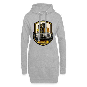 Staplerfahrer Ich Hebe Was Andere Nicht Packen - Hoodie-Kleid - Grau meliert - Vorne