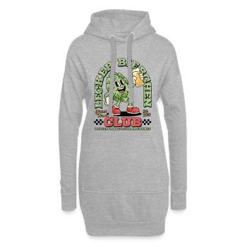 Lecker Bierchen Club Bier Bierliebhaber - Hoodie-Kleid - Grau meliert - Vorne