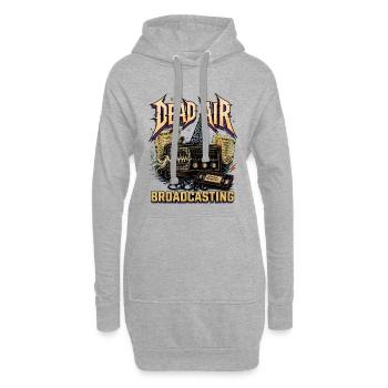 Dead Air Broadcast Retro Radio - Hoodie-Kleid - Grau meliert - Vorne
