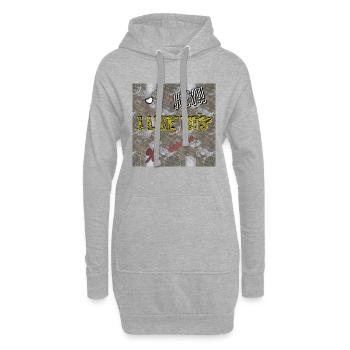 Ich mag Brüste (I Like Tit's) - Shop WoW - Hoodie-Kleid - Grau meliert - Vorne