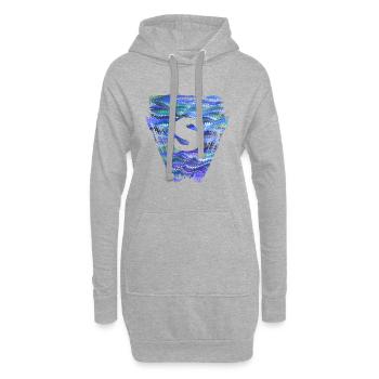 Triangle E 103 S - Sweat-shirt à capuche long Femme - gris chiné - Devant