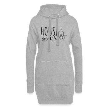 Propriétaire 2022 Constructeur de maison Maisons Maisons de rêve - Sweat-shirt à capuche long Femme - gris chiné - Devant