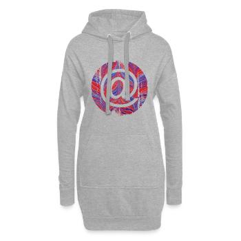 ET E 279 - Sweat-shirt à capuche long Femme - gris chiné - Devant