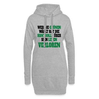 Witze Grüne Die Grünen Habeck Baerbock Partei - Hoodie-Kleid - Grau meliert - Vorne