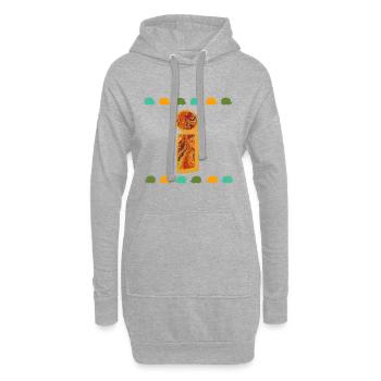 igel e 22 i - Hoodie-Kleid - Grau meliert - Vorne