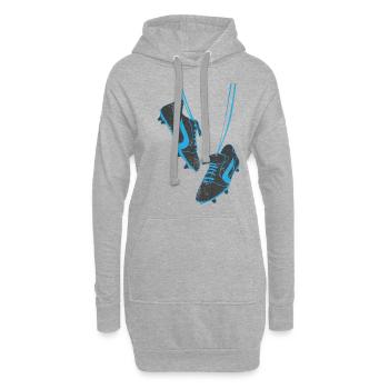Sneaker - Sweat-shirt à capuche long Femme - gris chiné - Devant