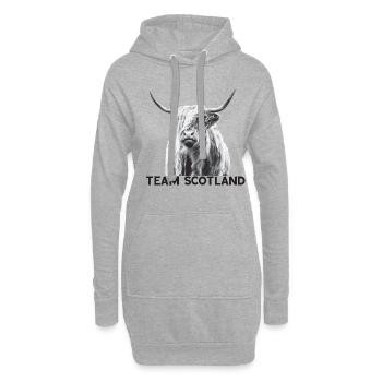 Schottland - Hoodie-Kleid - Grau meliert - Vorne