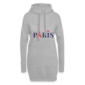 Paris - Hoodie-Kleid - Grau meliert - Vorne