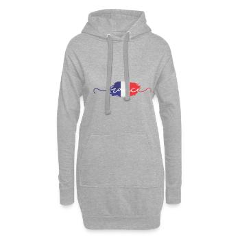 Paris - Hoodie-Kleid - Grau meliert - Vorne