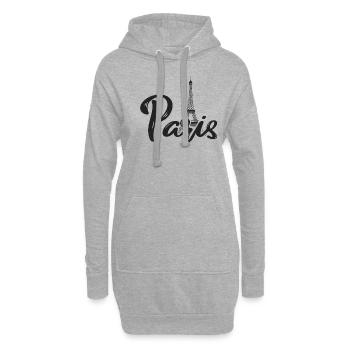 Paris - Hoodie-Kleid - Grau meliert - Vorne