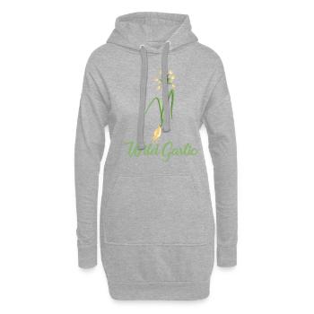Bärlauch - Hoodie-Kleid - Grau meliert - Vorne