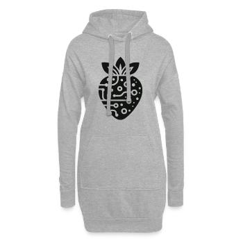Planche à souder à la fraise - pour les amateurs de fruits et de circuits imprimés - Sweat-shirt à capuche long Femme - gris chiné - Devant