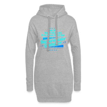 Noch Nicht Alt Erst Wenn Bürgermeister Gratuliert - Hoodie-Kleid - Grau meliert - Vorne