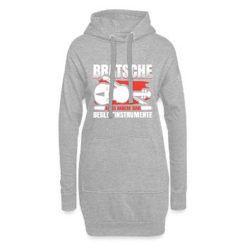 Bratsche Alles Andere Sind Begleitinstrumente - Hoodie-Kleid - Grau meliert - Vorne