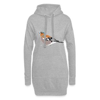 Buchfink - Hoodie-Kleid - Grau meliert - Vorne