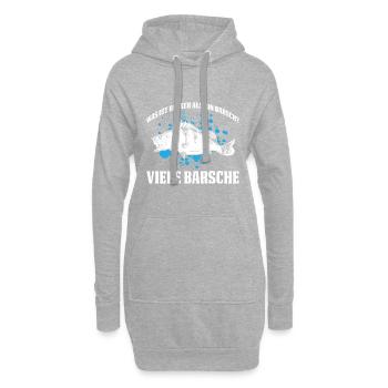Was ist besser als ein Barsch? Viele Barsche - Hoodie-Kleid - Grau meliert - Vorne