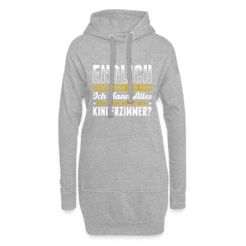 Endlich Geschieden Und Frei Ich Kann Alles Ähm Mam - Hoodie-Kleid - Grau meliert - Vorne