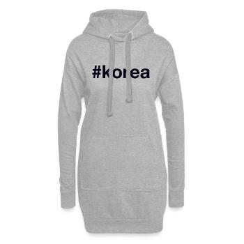 KOREA Hashtag - Hoodie-Kleid - Grau meliert - Vorne