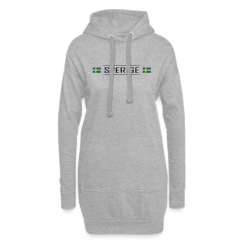 Sverige Land Schweden Skandinavien Urlaub - Hoodie-Kleid - Grau meliert - Vorne