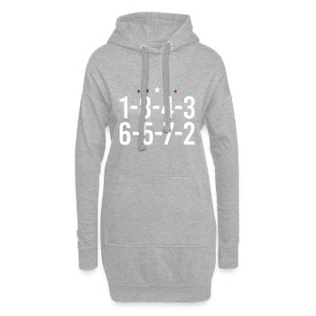18436572 mécanicien pour moteurs V8 Cadeau - Sweat-shirt à capuche long Femme - gris chiné - Devant