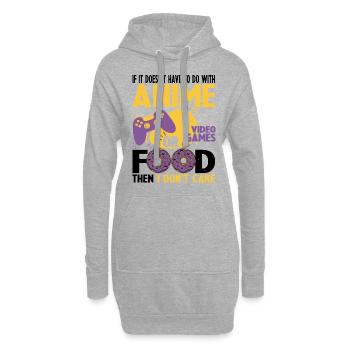Wenn dies bei dem animierten Videospiel nicht der Fall ist, tun Sie - Hoodie-Kleid - Grau meliert - Vorne