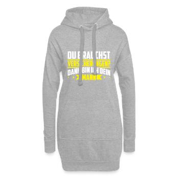 Versicherungsvertreter Für Versicherungsmakler Ver - Hoodie-Kleid - Grau meliert - Vorne
