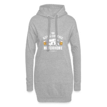 Roi du camping-car - cadeau pour les amateurs de camping - Sweat-shirt à capuche long Femme - gris chiné - Devant