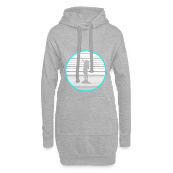 Reise - Hoodie-Kleid - Grau meliert - Vorne