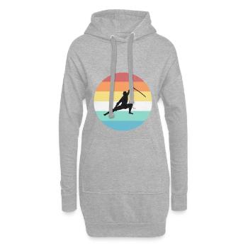 Ninja - Hoodie-Kleid - Grau meliert - Vorne