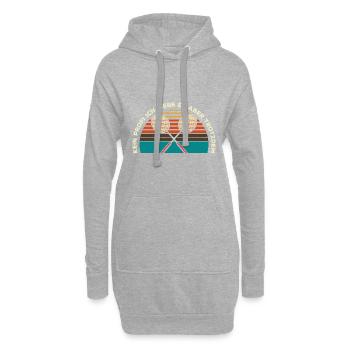 Kein Profi Ich Liebe Es Aber Trotzdem Badminton Ge - Hoodie-Kleid - Grau meliert - Vorne